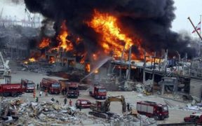 Beirut port: Huge fire breaks out a month after deadly explosion