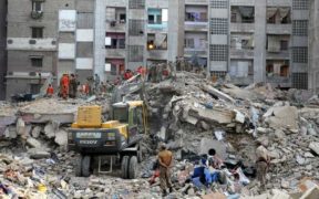 Residential building collapses in Karachi's Korangi