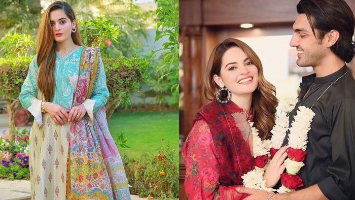 Aiman Khan welcomes Ahsan Mohsin Ikram to family after engagement with Minal Khan