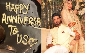 Aagha Ali, Hina Altaf celebrate their first wedding anniversary.