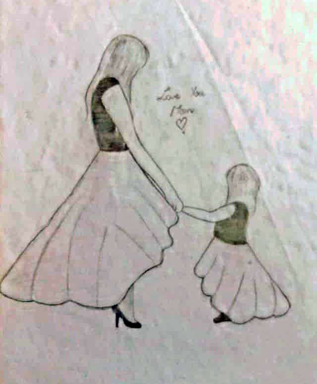 Mother-Daughter-Pencil-Sketch