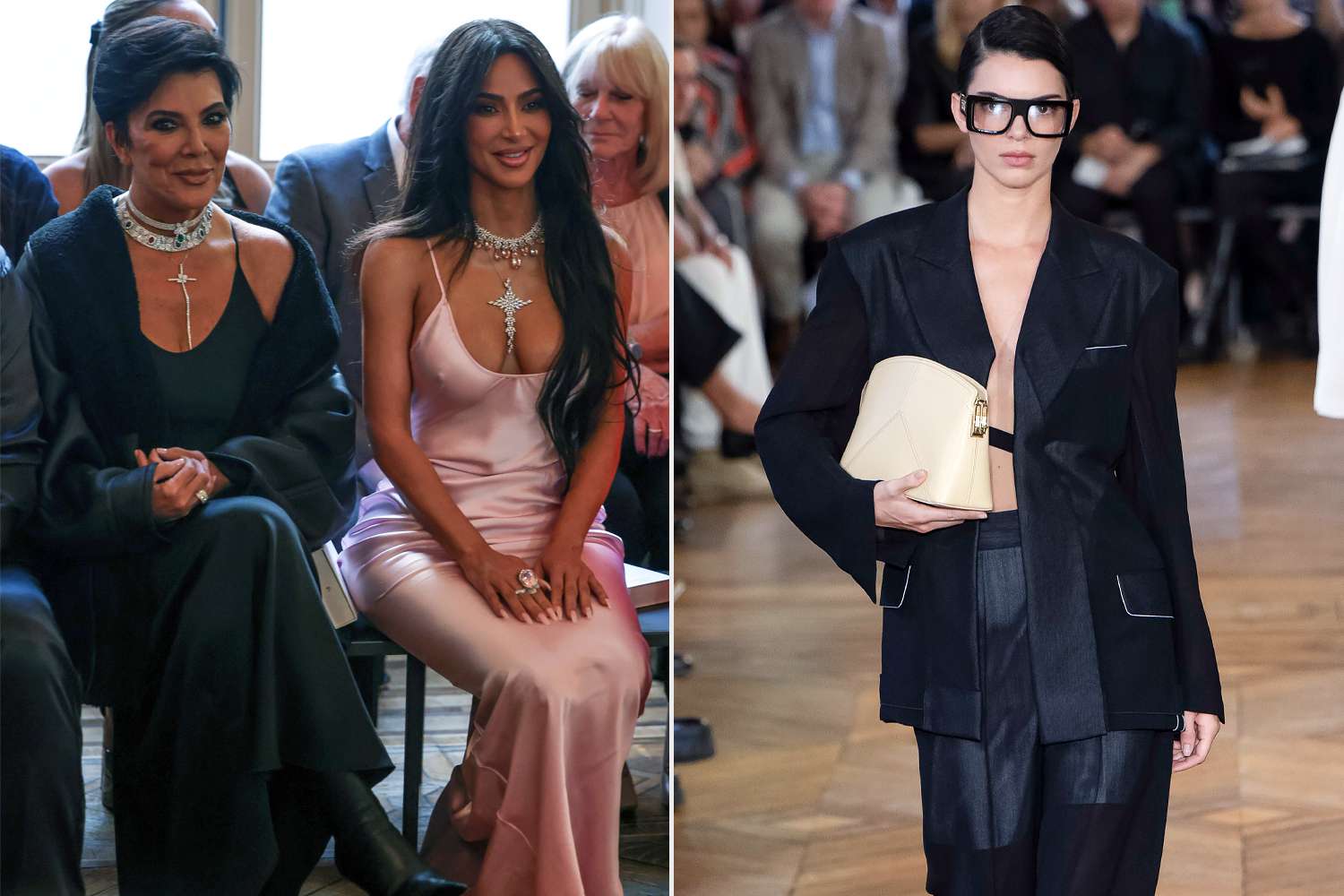 Kim Kardashian attends Victoria Beckham's show to support Kendall Jenner