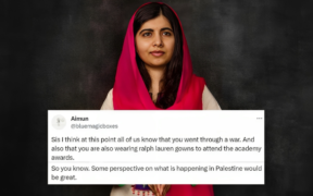 Malala Yousafzai released a statement on Palestinian