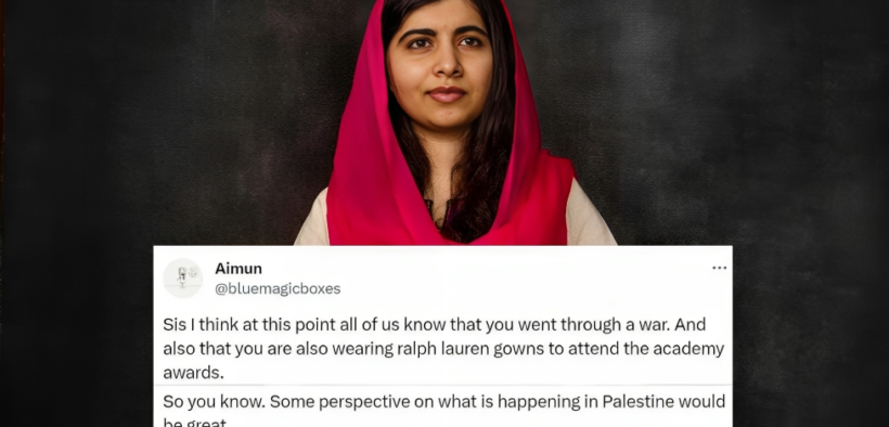 Malala Yousafzai released a statement on Palestinian