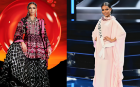 Pakistani contestant Erica Robin is at Miss Universe 2023