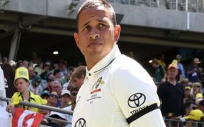 Australian cricketer Usman Khawaja wears black armband in Gaza protest