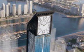 The world's tallest residential clock tower in Dubai