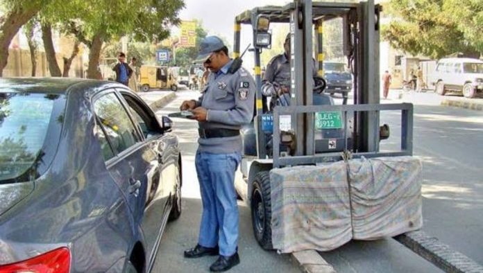 1500 cars bearing fictitious license plates were seized in Punjab