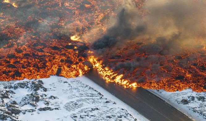 The third volcano eruption in Iceland in recent months