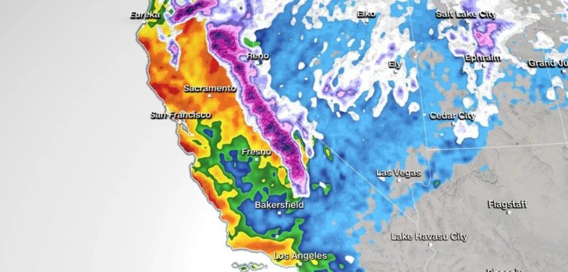 California is expected to be struck by two storms in a row, increasing the risk of flooding