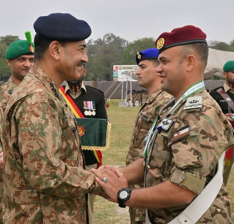 COAS gave away individual and team awards to the participants of the exercise. PHOTO: ISPR 