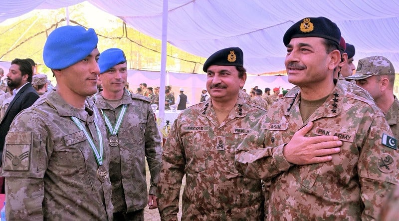 COAS gave away individual and team awards to the participants of the exercise. PHOTO: ISPR 