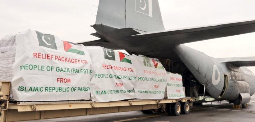 Pakistan delivers Gaza its fifth installment of humanitarian aid