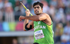 PM Shehbaz grants Pakistan top javelin thrower Arshad Nadeem a Rs2.5 million cash reward