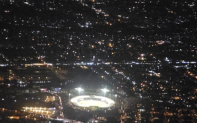 PSL 9 Final Captivating Aerial View of Karachi Stadium & City Lights