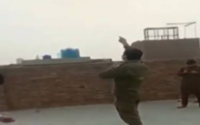 Punjab policemen spotted flying kites