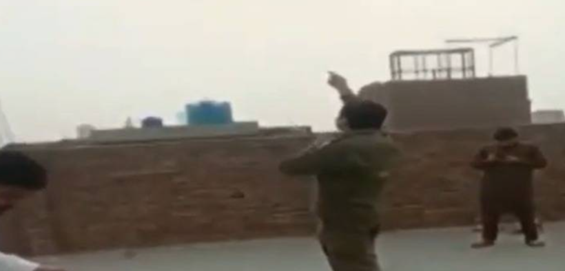 Punjab policemen spotted flying kites