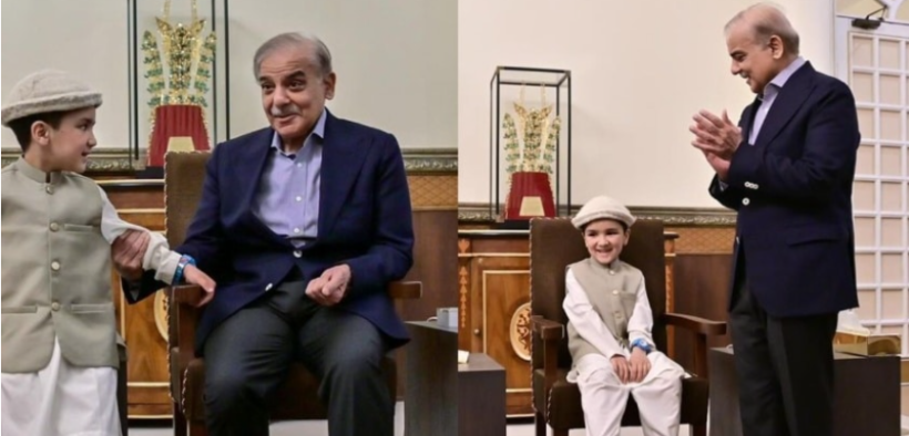 Shiraz Pakistan's Youngest Vlogger Meets Prime Minister Shehbaz Sharif
