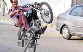 One-wheelers dominate the highways, as cops stand by silently