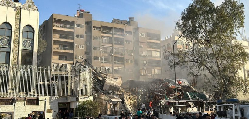 8 people are killed in a Damascus Israeli strike on an Iranian embassy