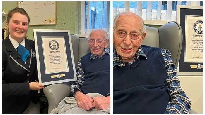 The oldest man in the world is 111-year-old John Alfred Tinniswood