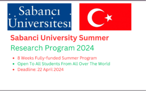 Sbanci University Summer Research Program 2024
