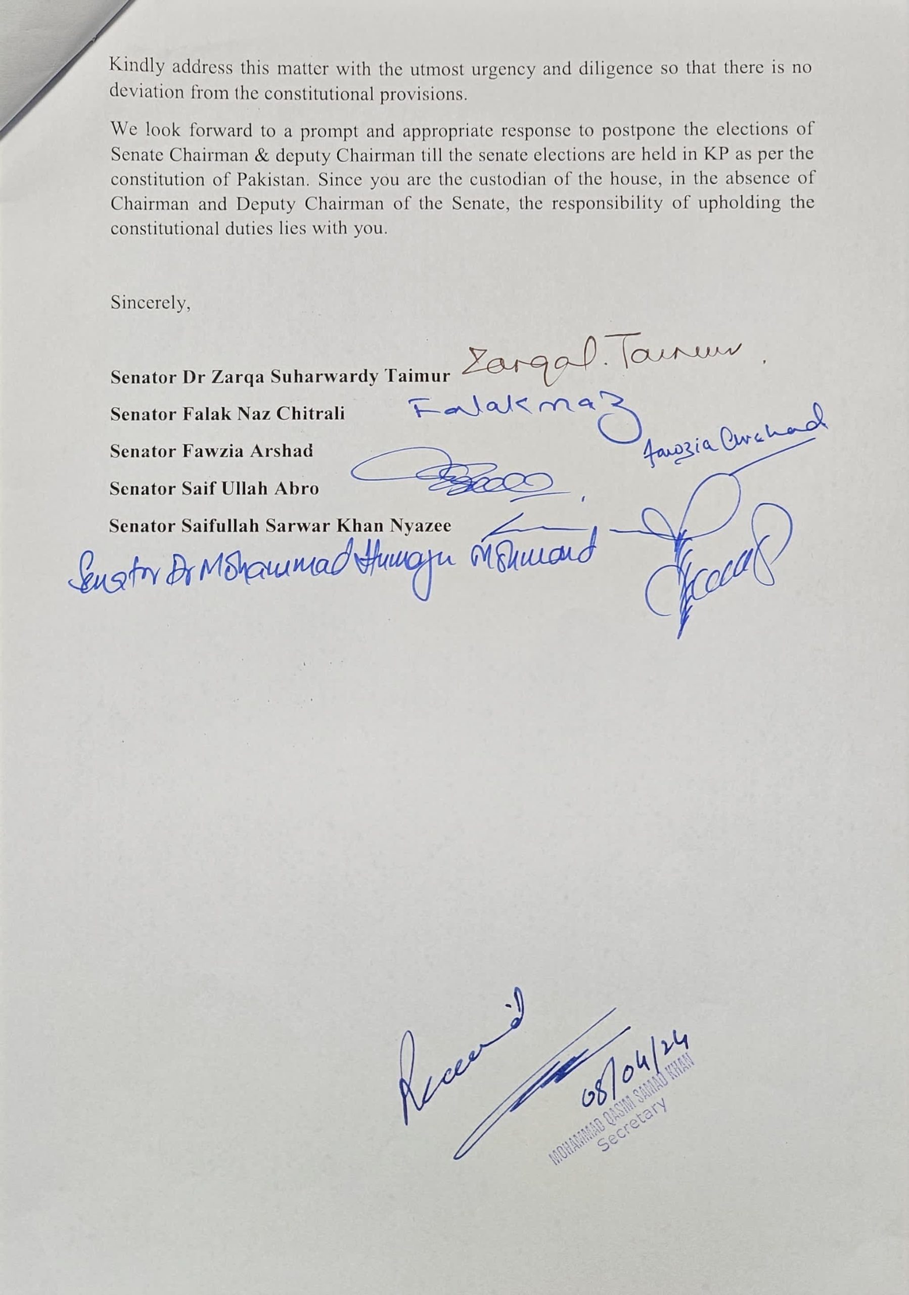 PTI contests the IHC elections for Senate chairman and deputy chairman