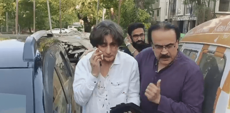 Transgender individuals attacked PTI's Raoof Hasan in Islamabad