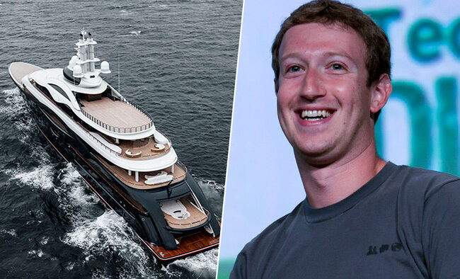 Mark Zuckerberg turning forty on a brand-new superyacht?