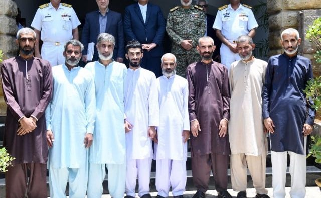 Eight Iranian fishermen are rescued by the Pakistan Navy