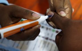 Voting in the most competitive election since apartheid's end, South Africans