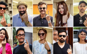 Bollywood celebrities vote in the Indian election