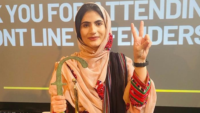 Sammi Deen Baloch of Pakistan wins an international prize for her human rights advocacy