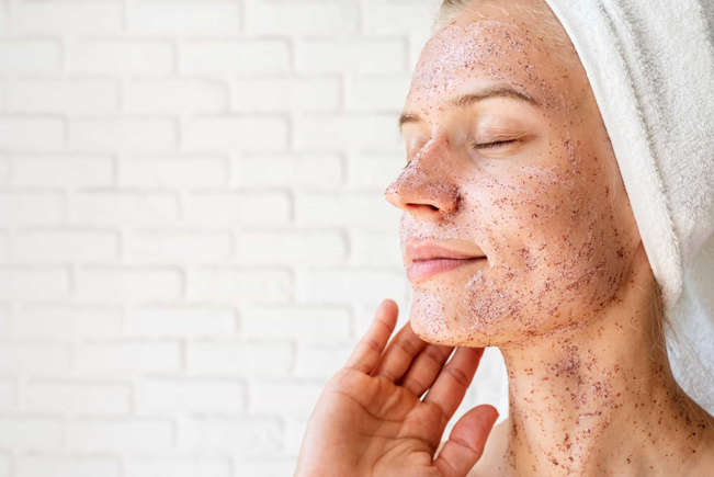 Exfoliating away oily skin