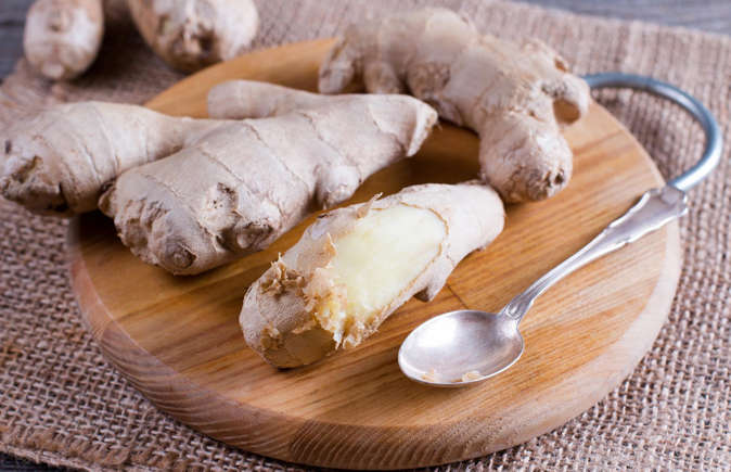 You need a knife to peel ginger