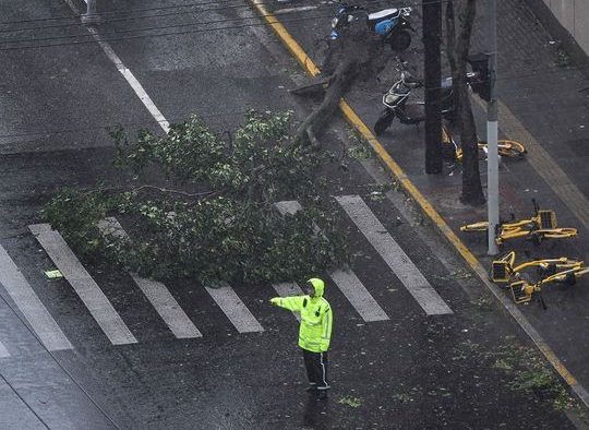 Bebinca Hits Shanghai with 151 kph Winds City Faces Disruptions During Mid-Autumn Festival