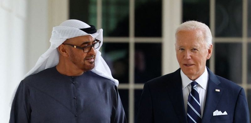 Biden and Harris Discuss Middle East Peace with UAE President