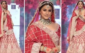 Hina Khan Walks Ramp Amid Breast Cancer Treatment