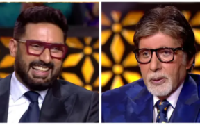 Abhishek Bachchan Mimics Amitabh on KBC 16