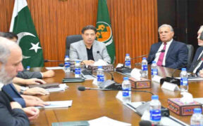 CEC Raja Leads ECP Meeting on Reserved Seats KP Senate