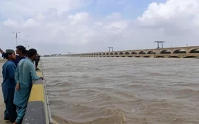 Indus River Flood Submerges Villages in Sehwan and Manjhand