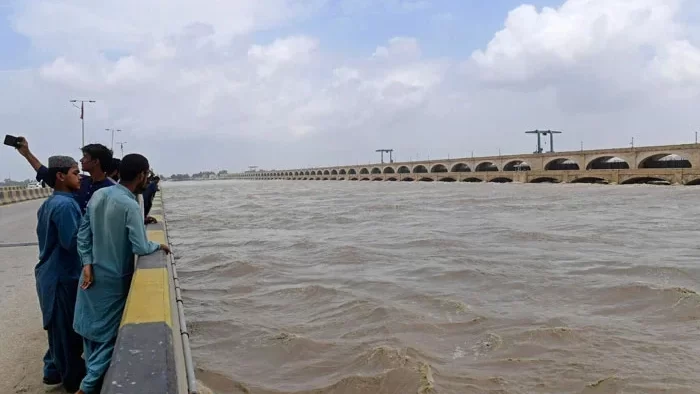 Indus River Flood Submerges Villages in Sehwan and Manjhand